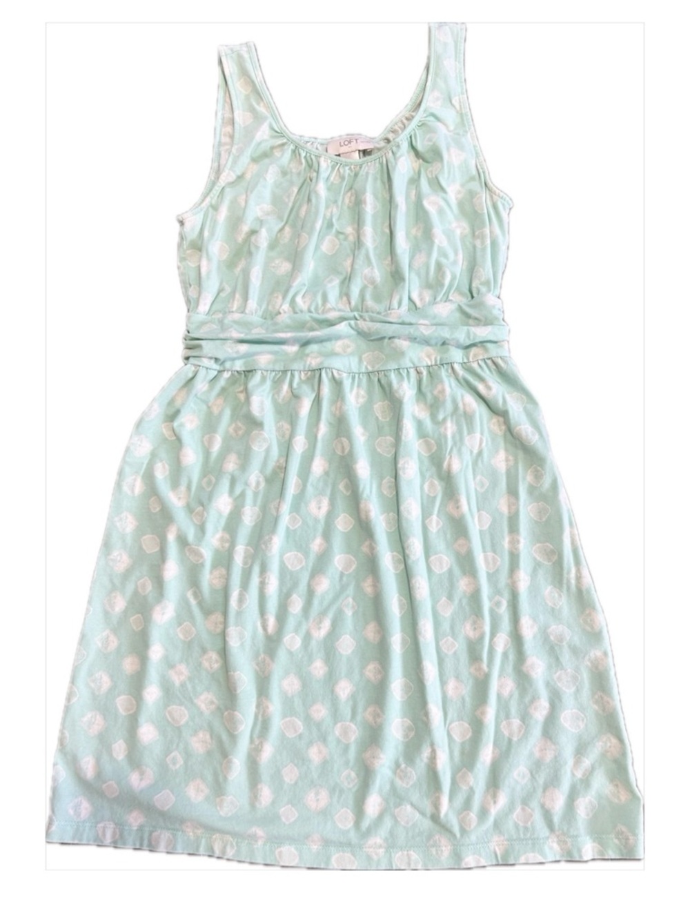 LOFT Petite Small Mint Green Sleeveless Dress Lightweight Summer
